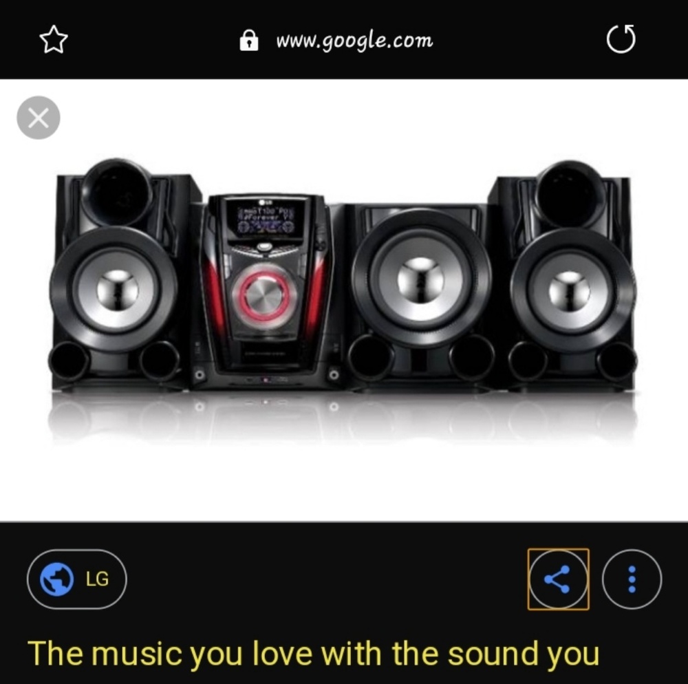 LG house stereo system